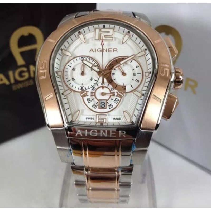 JAM TANGAN PRIA AIGNER PALERMO A58500 CHRONOGRAPH GARANSI 1 TAHUN