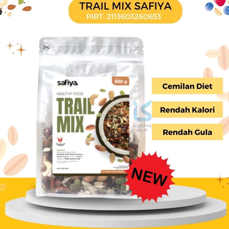 

Ready Trail Mix Safiya 500 gr Berry Nut and Seed Original Cemilan Sehat Rasa Enak ➲➛☆