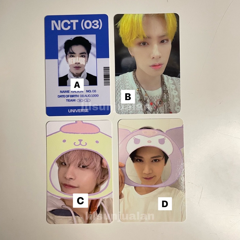[UBAH SPX jadi POS/J&T] pc photocard xiaojun yangyang ten sanrio