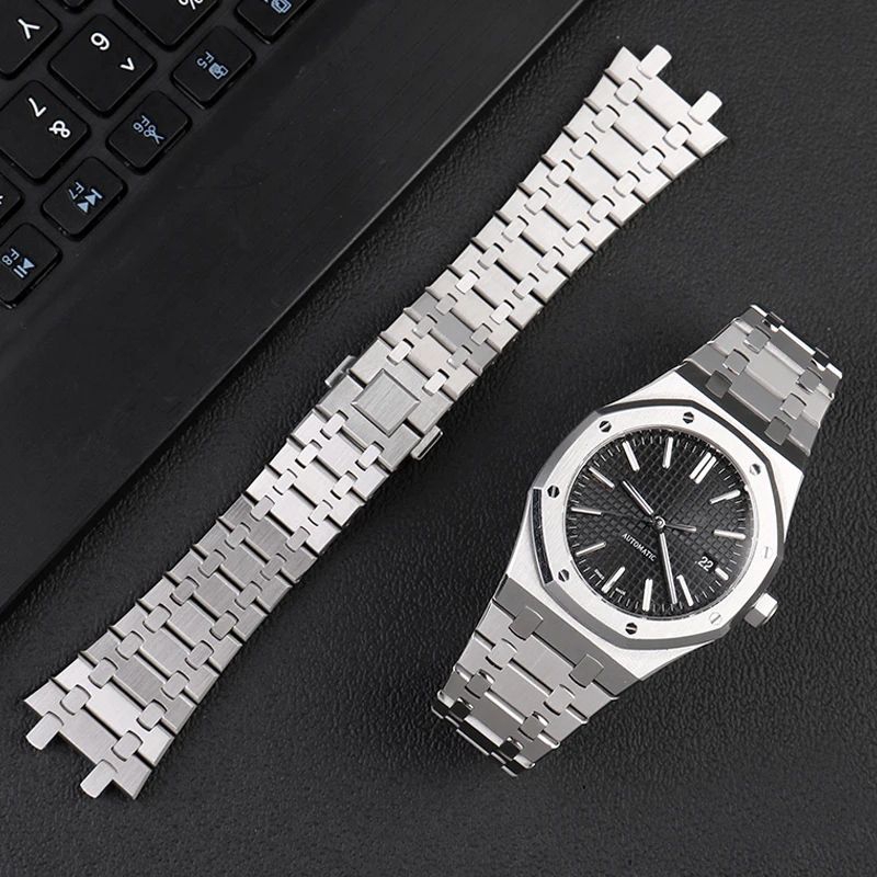 Stainless steel Bracelet For Ap 15400 Audemars Piguet  Royal Oak  GA-2100 2110 26mm