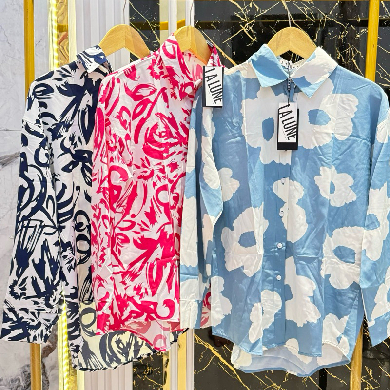 [ READY STOCK ] Kemeja lalune bangkok | kemeja import bangkok | kemeja lalune