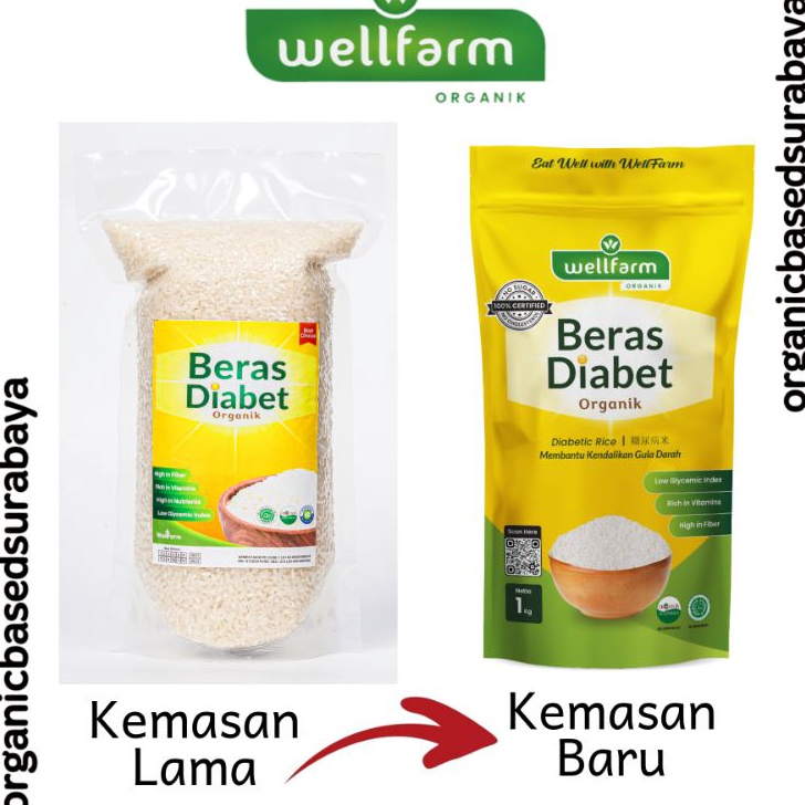 

[KODE ZNFTA] Wellfarm Beras DIABETANIK 1KG KEMASAN BARU