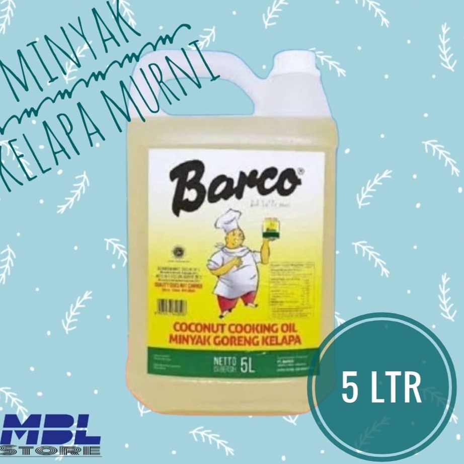 

[KODE RN6FC] Minyak Goreng Kelapa Barco 5 Liter Jerigen