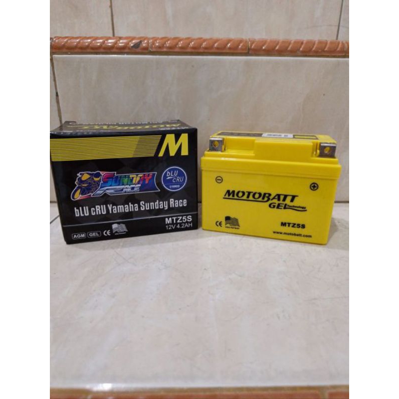 aki Motobatt Gell Mtz5S original