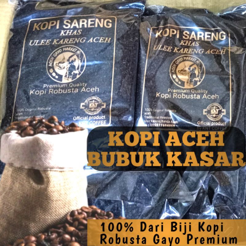 

Bubuk kopi kasar aceh gayo Asli Murni 500 gram Bubuk Robusta Premium Super khas aceh asli.