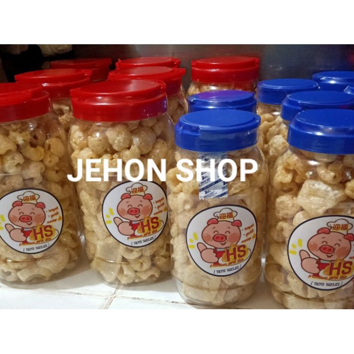 

Laris KERUBI/KERUPUK kulit babi toples 2liter/B2 kualitas premium import 180gram ➵➭✬