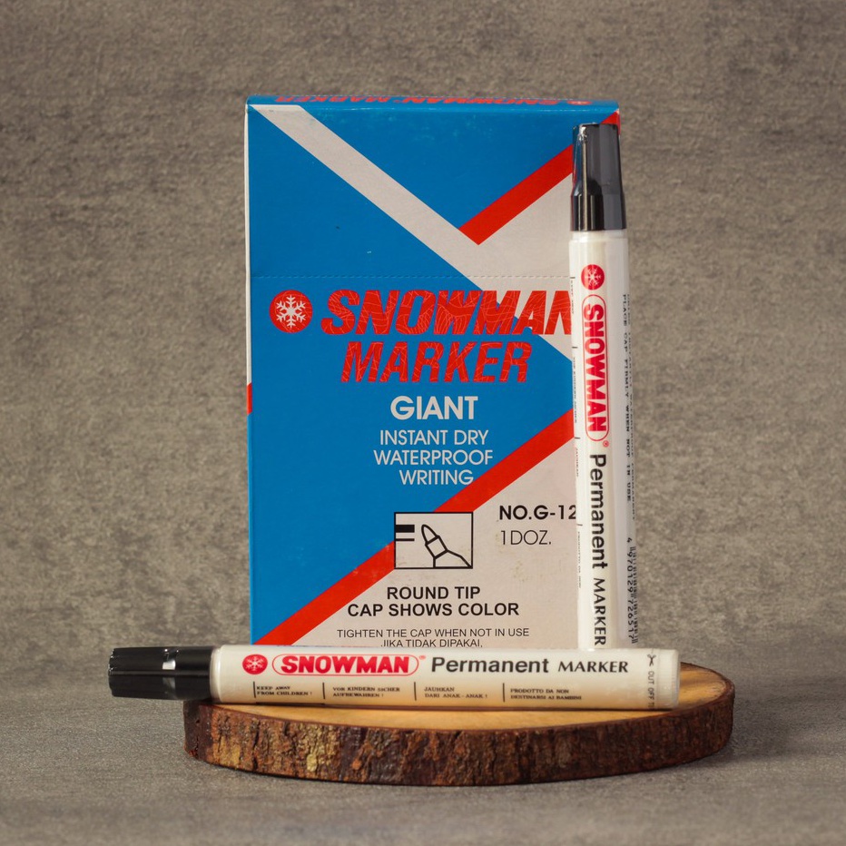 

Terkini Spidol Permanent Marker G-12 Snowman
