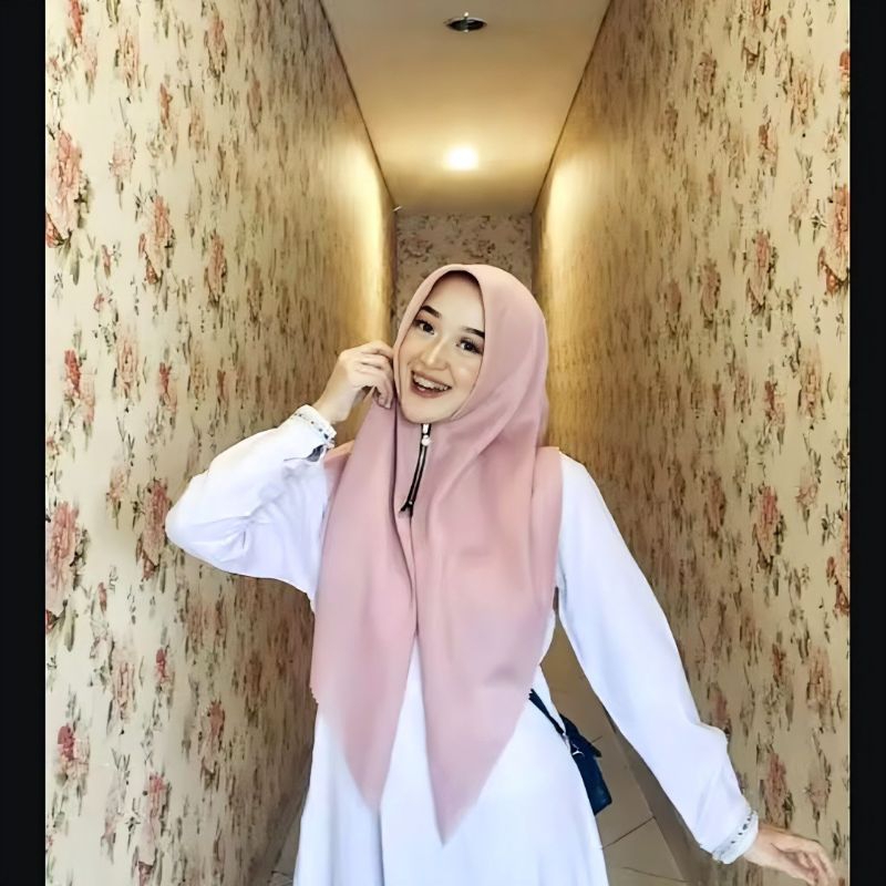 | Cod | hijab segi empat zipper resleting terbaru / kerudung Zipper /  Kerudung polos