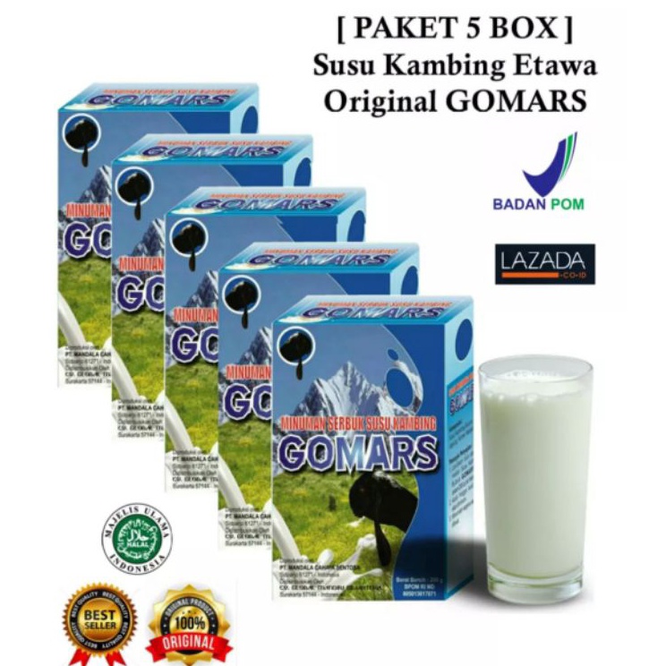 

Best Produk Susu kambing gomars Paket 5 box GOMARS, SUSU KAMBING PREMIUM 1KG. ➱➴≛❉