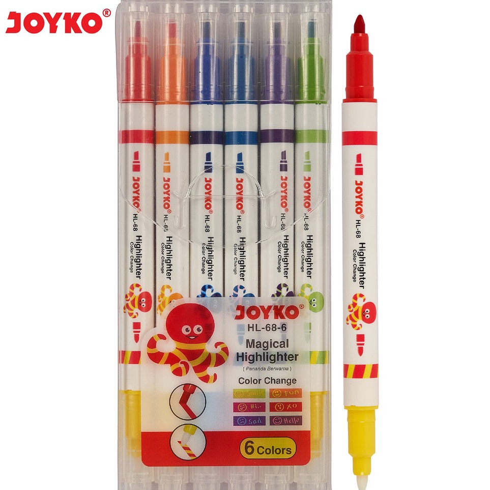 

Terkini Magical Highlighter Penanda Berwarna HL-68-6 1 Set 6 Pcs Warna
