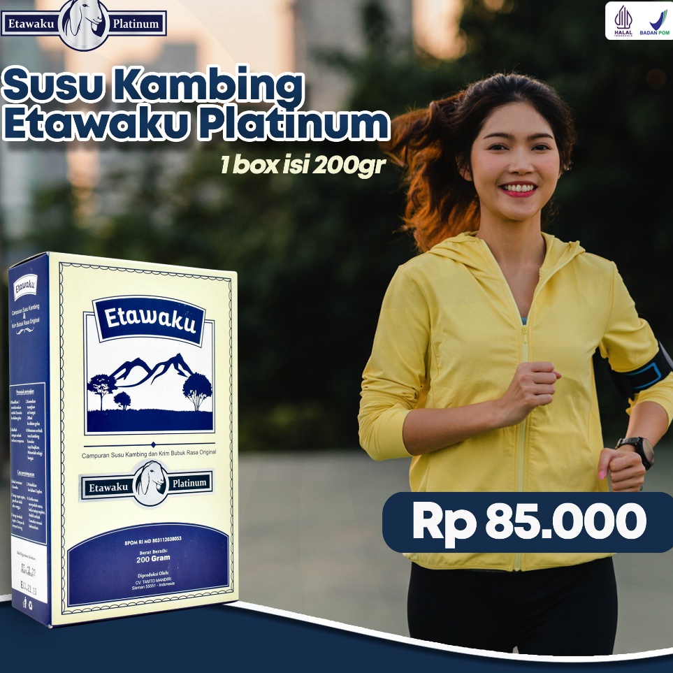 

[KODE PRODUK KTSPH5855] Etawaku Platinum - Susu Kambing Etawa Penambah Kalsium Kuatkan Tulang & Sendi Solusi Atasi Gangguan Pernapasan Pernafasan Asma Bronkitis Pneumonia Sesek Napas Tingkatkan Kekebalan & Imunitas Tubuh Isi 200gr