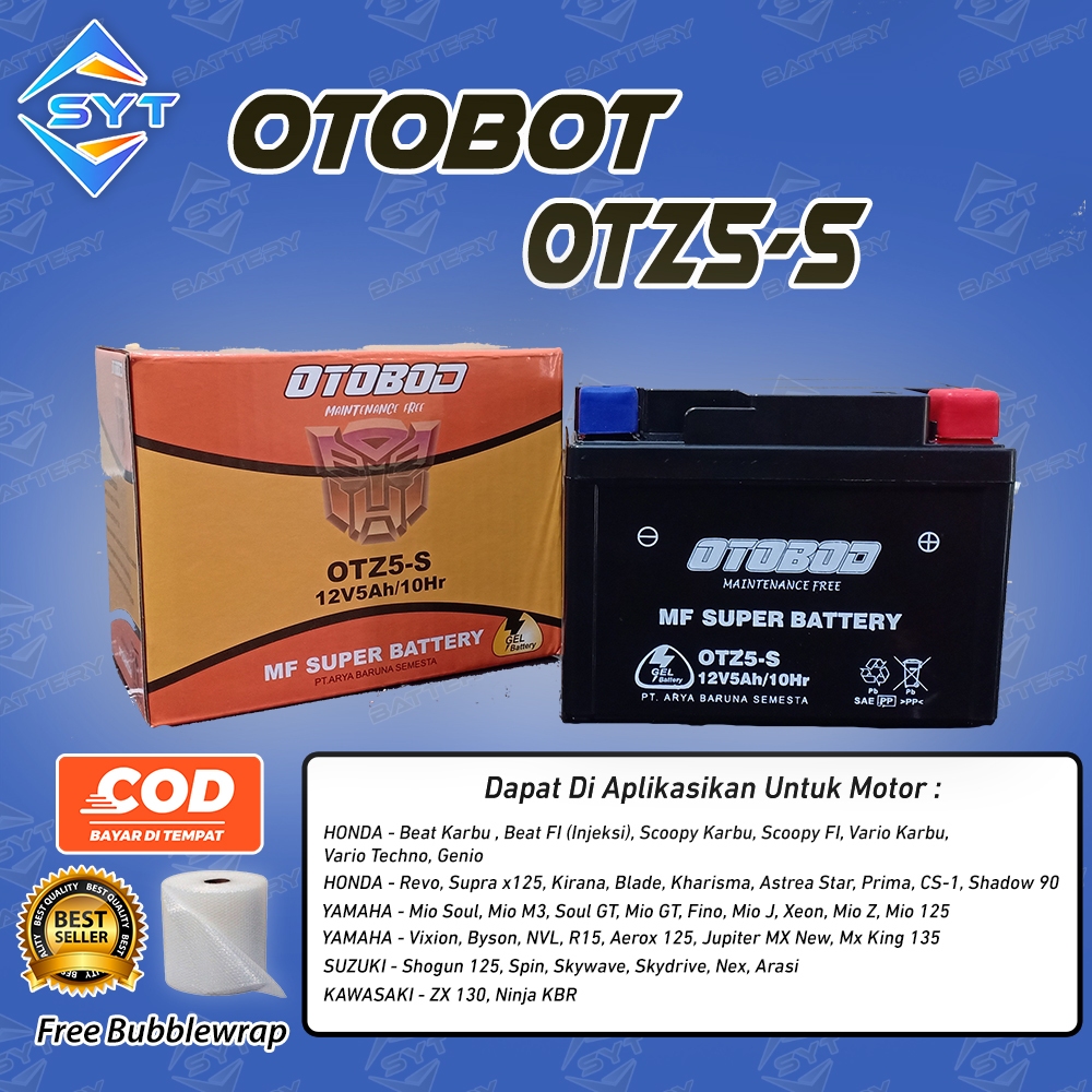 Aki Motor Honda Genio, Honda Verza GTZ5S Otobot Aki Kering MF