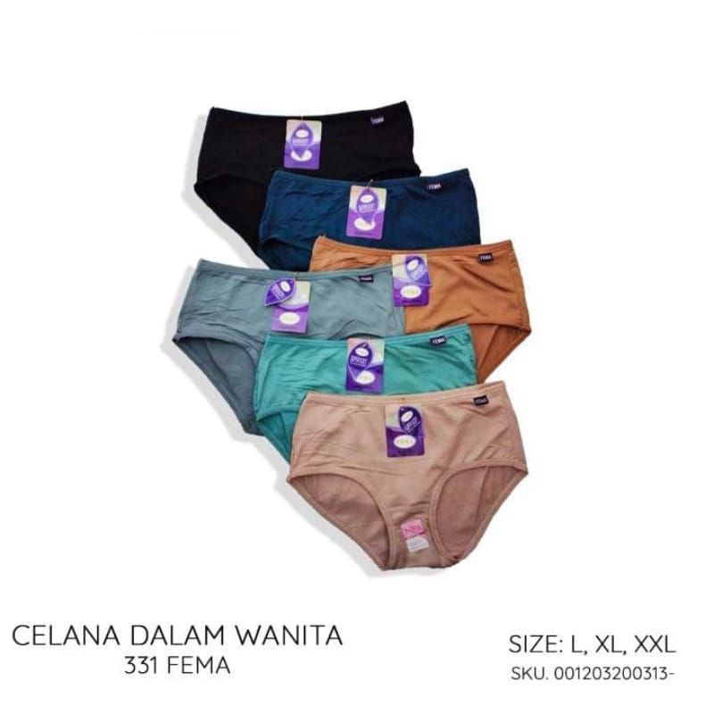 Ecer celana dalam wanita 313 Fema import termurah, CD wanita Fema dewasa