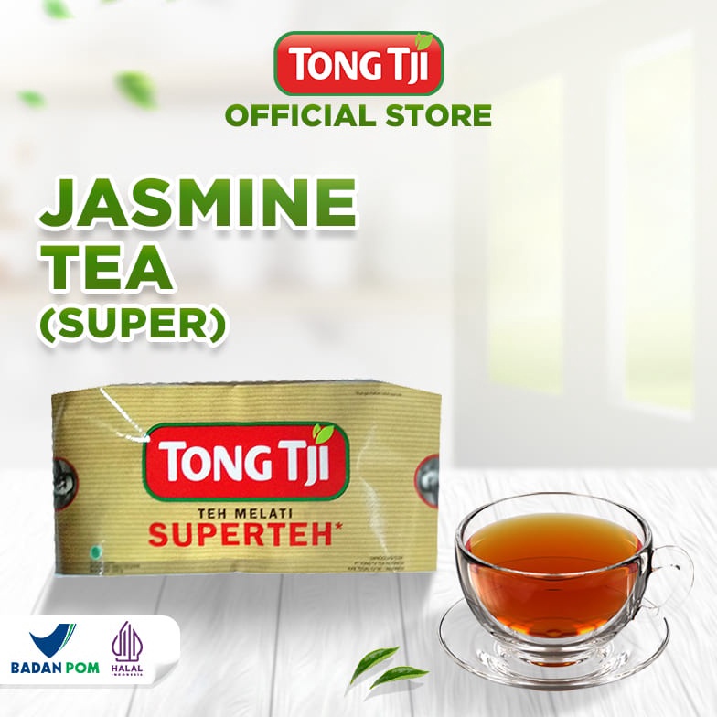 

[☊E86$] Tong Tji Super Jasmine Tea 250g, Teh Seduh per Pack Kualitas Terjamin