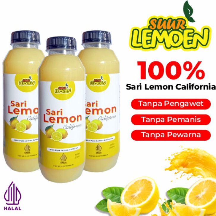 

✲Buruan Beli❄☈ Sari Lemon Fresh 100% Air Lemon Murni untuk Diet dan Detox Pure Lemon California By Suur Lemoen W86