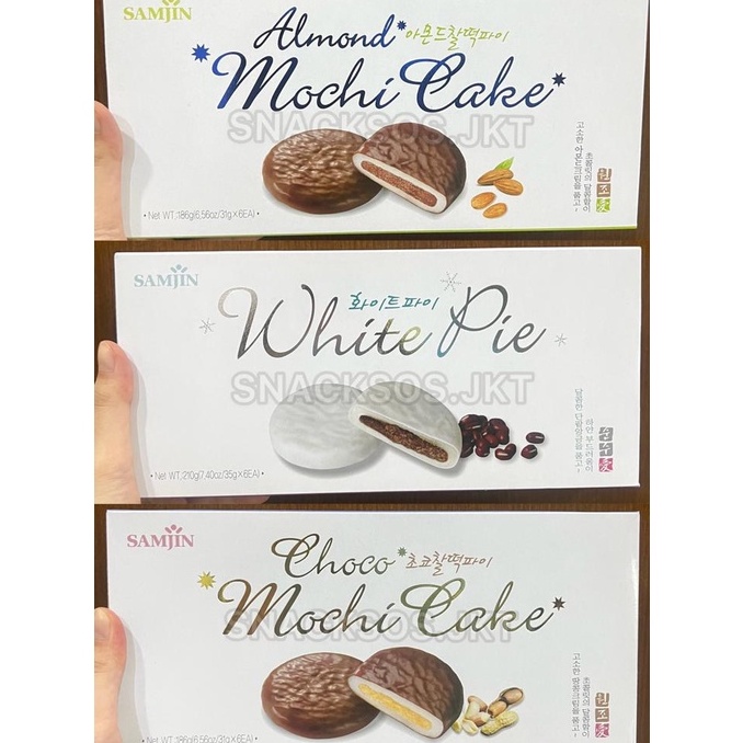 

Hot Sale SAMJIN PEANUT CHOCOLATE MOCHI CAKE / SAMJIN WHITE MOCHI CAKE PIE / SAMJIN ALMOND MOCHI CAKE ➻➶✱✼