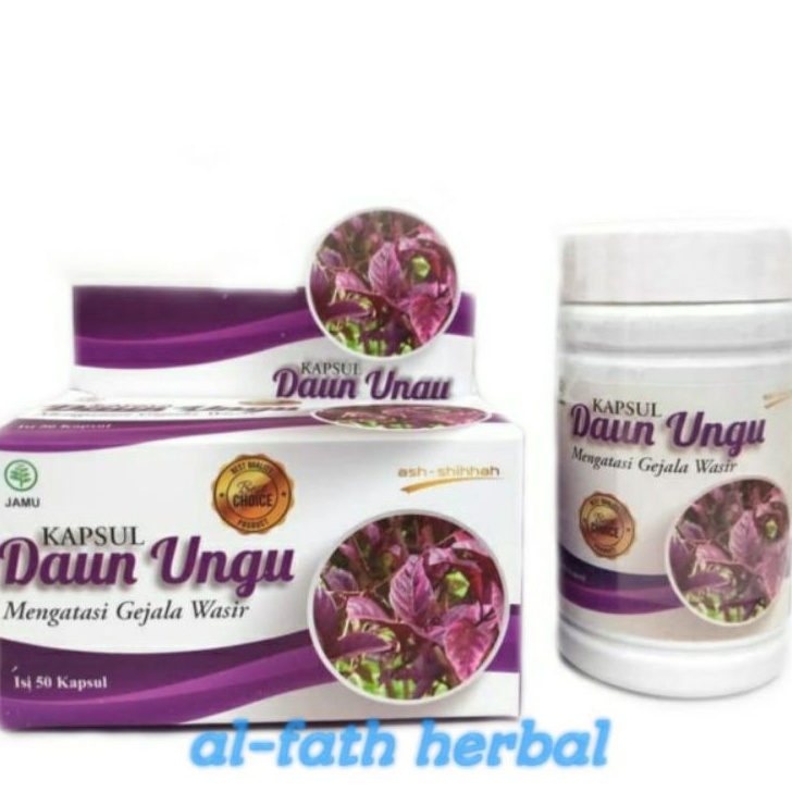 

(~_~メ) Kapsul Herbal Daun Ungu Wasir Ambeien Sembelit Asli Original ⇈