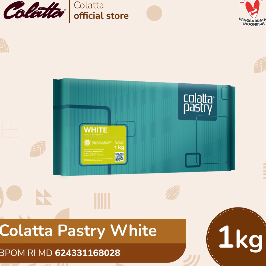 

[KODE PRI7K] Colatta Pastry Chocolate White - Coklat Putih Batang 1Kg