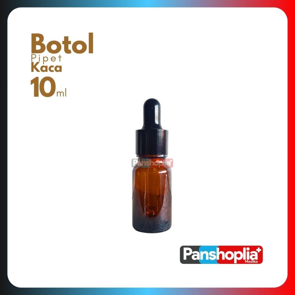 Botol Pipet 10ml Kaca l Botol Kaca Pipet 10 ml Amber