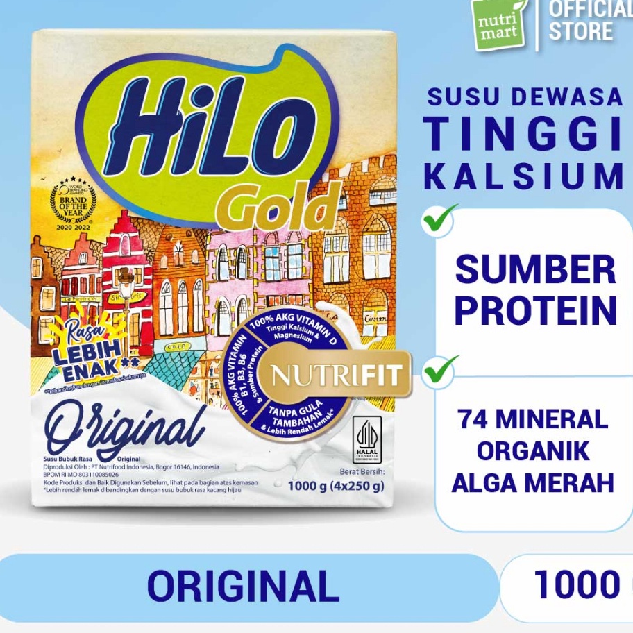 

Terkini HiLo Gold Original 1000 gram - Susu Tinggi Kalsium Plain Best