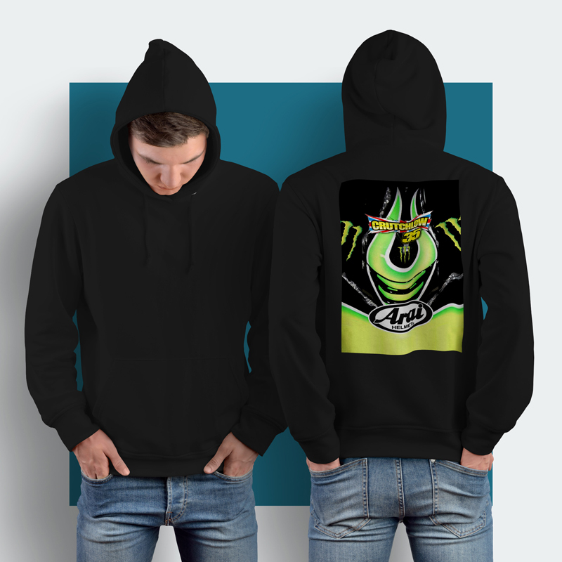 Jaket Hoodie Cal Crutchlow Moto GP Tech 3 Hoodie Jumper Pullover & Zipper (Ritsleting) Bahan Cotton 