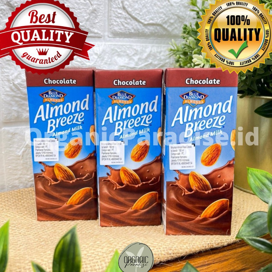 

[KODE L6GMH] Susu Almond Breeze Blue Diamond Chocolate 180 ml / Blue Diamond Almond Breeze Chocolate 180 ml