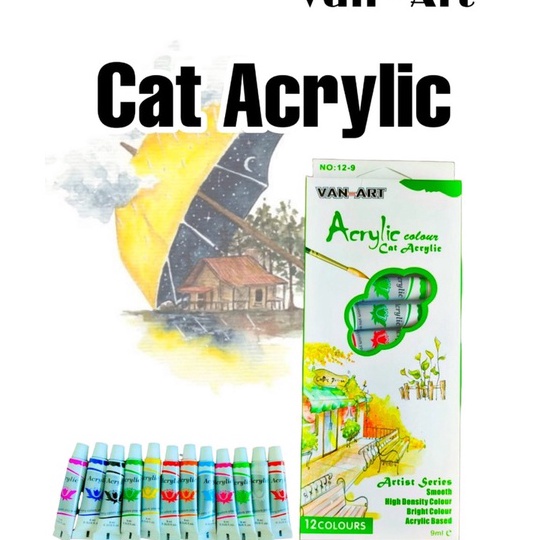 

[KODE PRODUK LJHTA6351] (Harga 1 Set isi 12 warna) pewarna akrelic, cat acrelic, cat acrylic, cat lukis akrelik, 1 set isi 12 tube