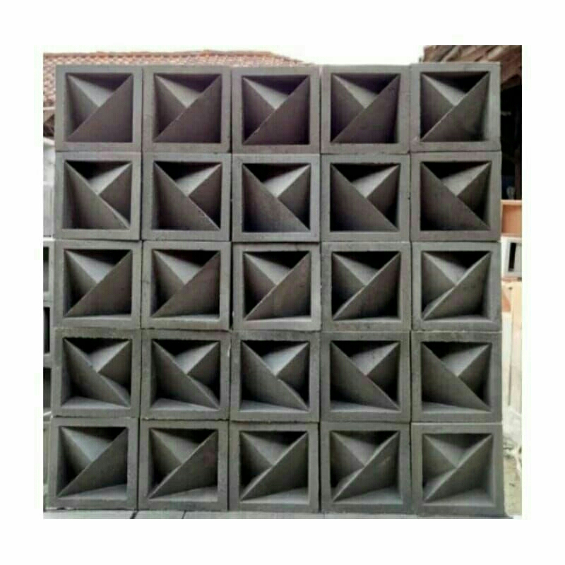 Roster beton roster minimalis abu-abu