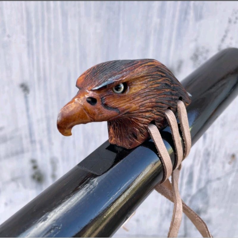 Profesional Native American Flute Ebony Eagle block