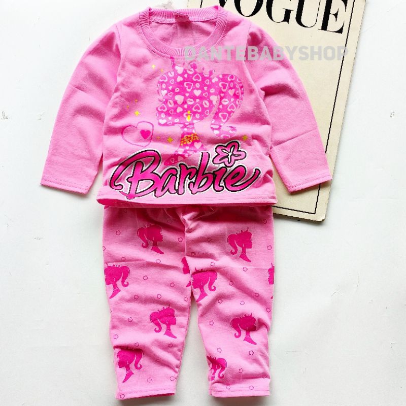 BAJU SETELAN BARBIE ANAK CEWEK UNTUK UMUR 1-10 TAHUN