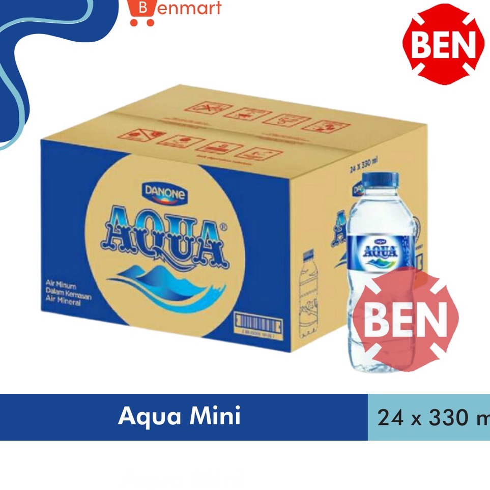 

[KODE PRODUK L9V9N4161] Aqua Mini 330ml 330 ml 1 Dus 24 Botol Pcs - Air Mineral Kecil Murah