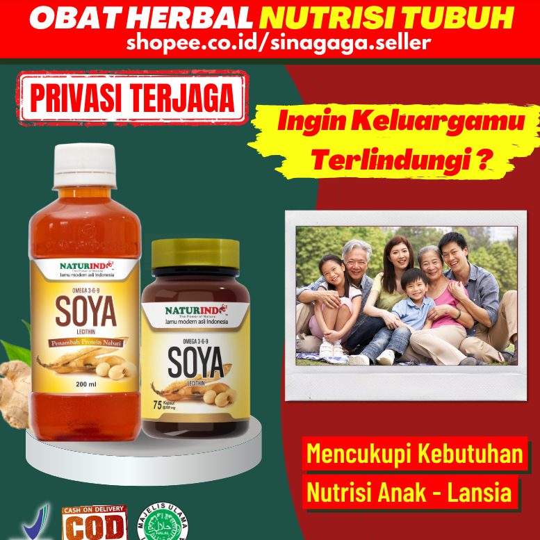 Nutrisi Protein Omega 3 6 9 Obat Herbal Kesehatan Keluarga Ibu Hamil Minyak Soya Lecithin Naturindo