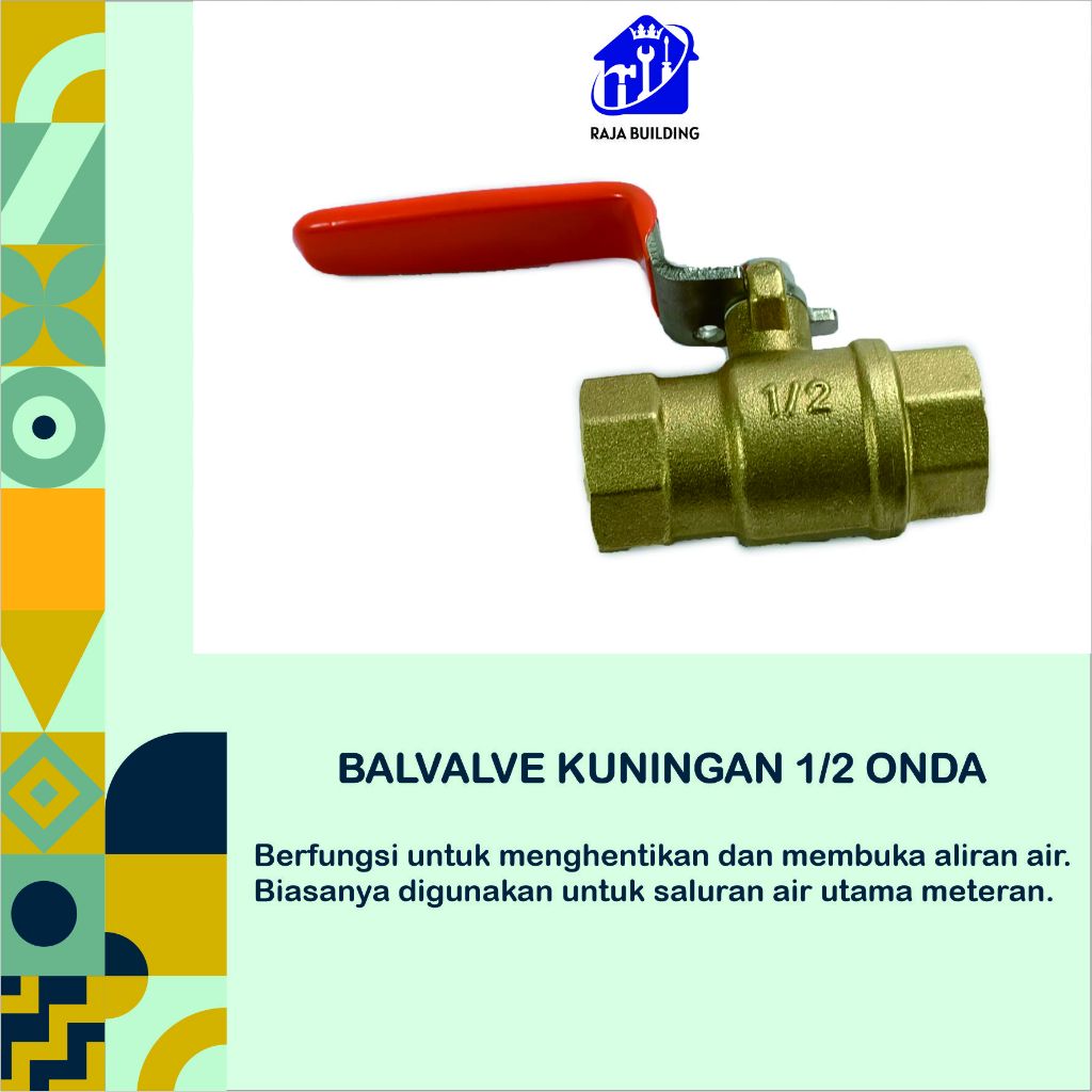 Balvalve Kuningan 1/2 Onda / Stop Kran 1/2