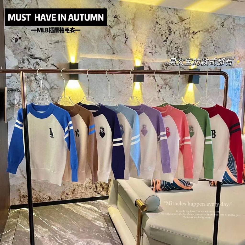 BAJU LENGAN PANJANG ANAK PREMIUM - MLB LONGSLEEVE - Kaos Anak Lengan Panjang Laki Laki Perempuan - B