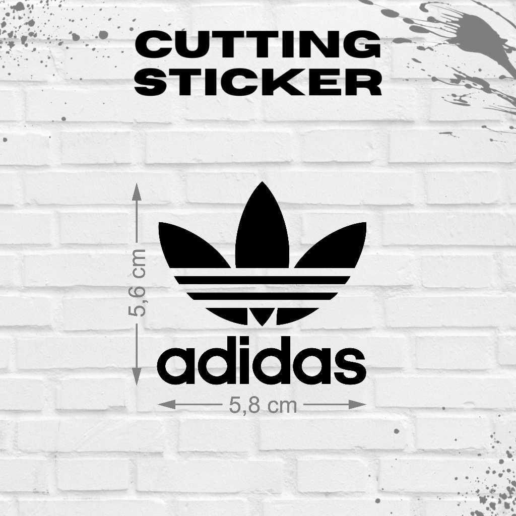

Cutting Sticker Logo Adidas Classic 5 cm Tempel untuk Mobil Motor Outdoor Indoor