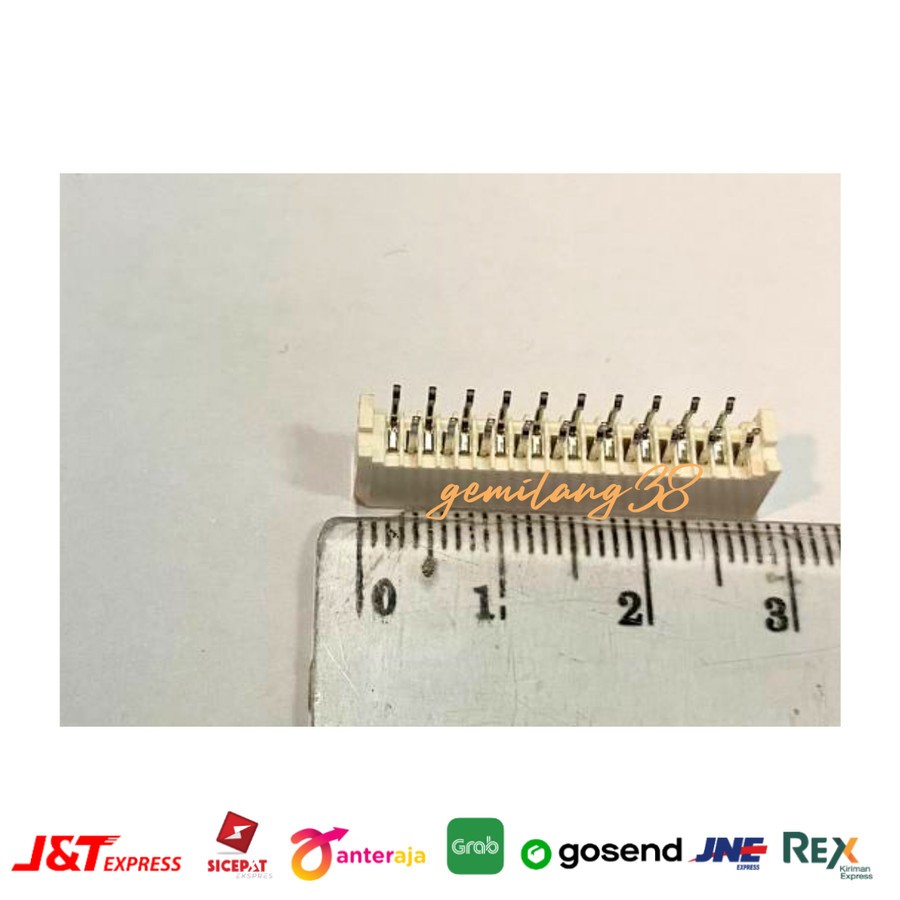 Soket Konektor 20 pin KSR 1.25 mm Socket Kabel Flexible FFC FPC 20 pin