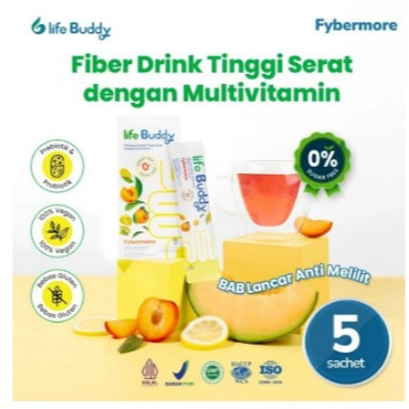Life Buddy fybermore minuman fiber 5 Sachet gluten