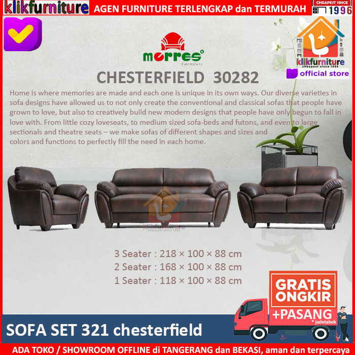 MORRES Sofa 321 Oscar Wash CHESTERFIELD 30282