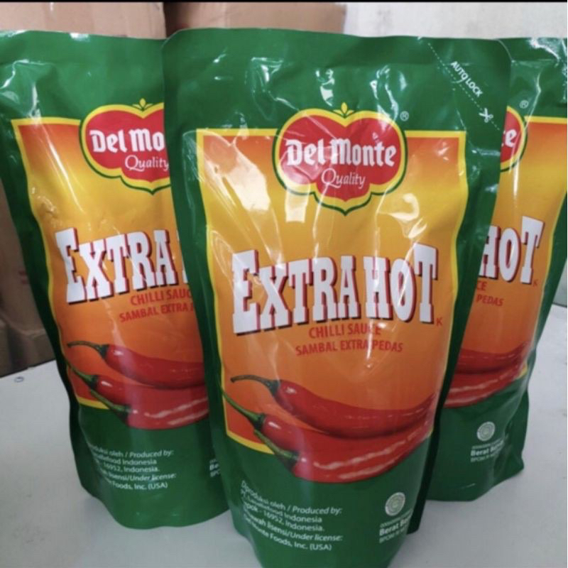 

TERMURAHHHH Saos sambel delmonte hot /extra hot / chilli sauce / kemasan 1kg