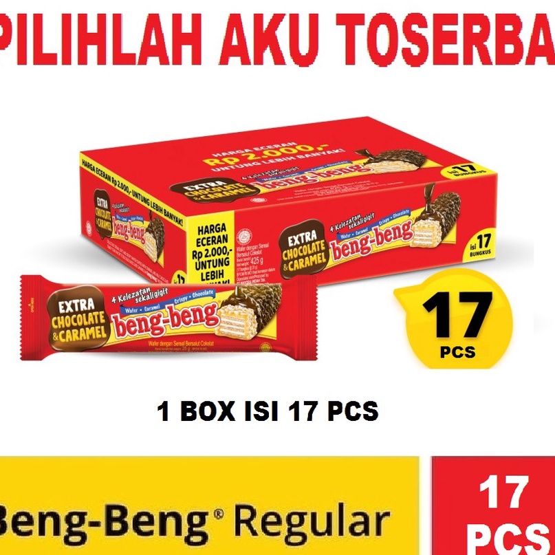 

☋Harga Murah❀➠ Beng-Beng Regular - Beng-Beng Coklat 25gr - ( HARGA PER BOX ) Z92