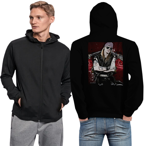 Jaket Hoodie Guns N Roses Hoodie Jumper Pullover & Zipper (Ritsleting) Bahan Cotton Fleece | GNR BAN