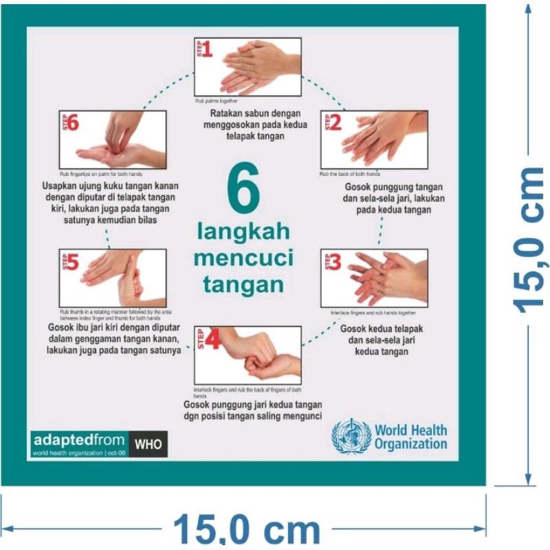 

Sticker label cuci tangan