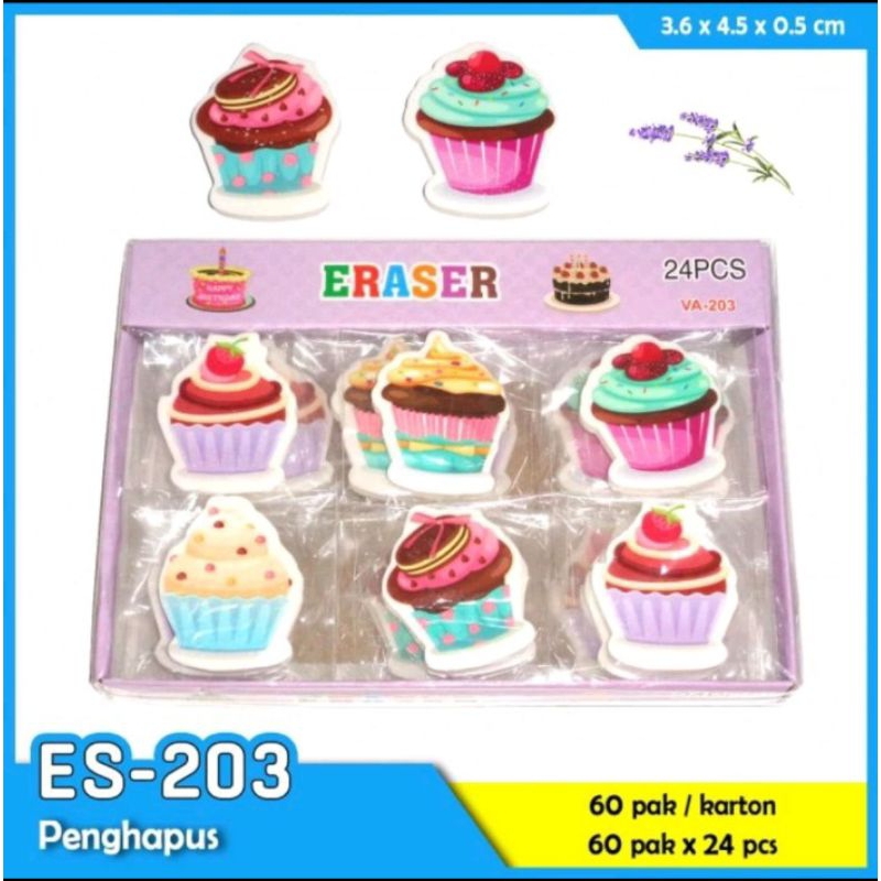 

penghapus pensil bentuk motif cake