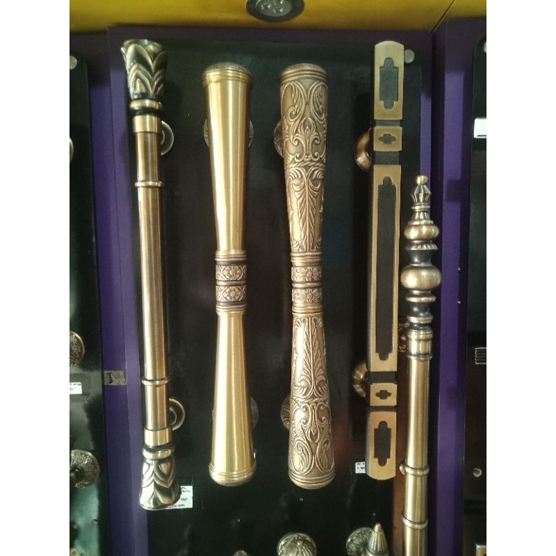 handle pintu rumah full kuningan 60 cm
