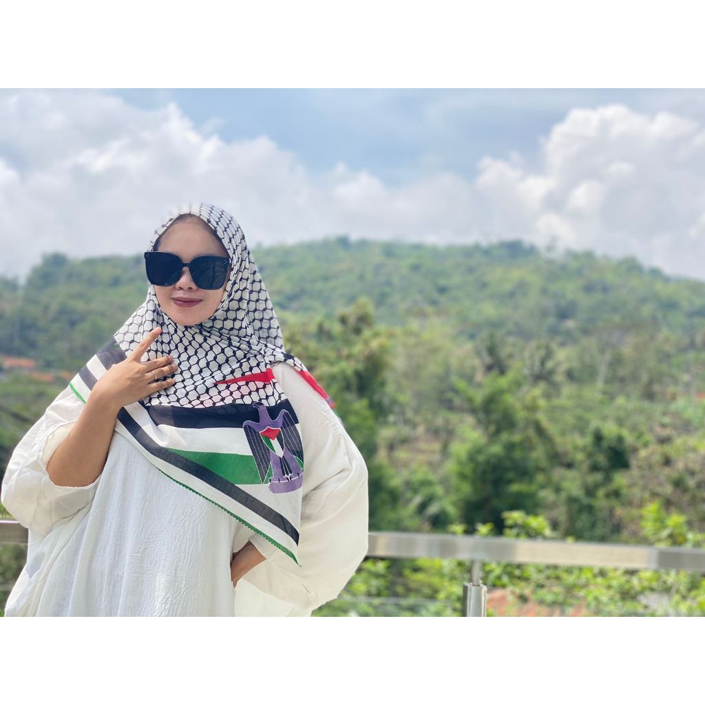kerudung palestina segi empat / hijab palestina