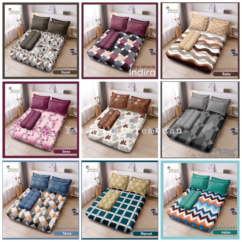 COD medan SPREI LADY ROSE ILLUSION 180x200 / SPREI LADY ROSE KING ILLUSION / SPREI ILLUSION KING  / 