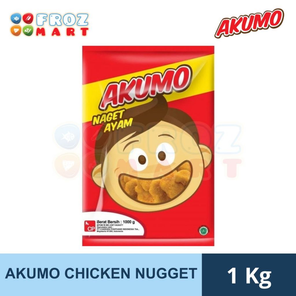 

Akumo Chicken Nugget 1kg / Nuget Ayam Akumo / Naget 1kg