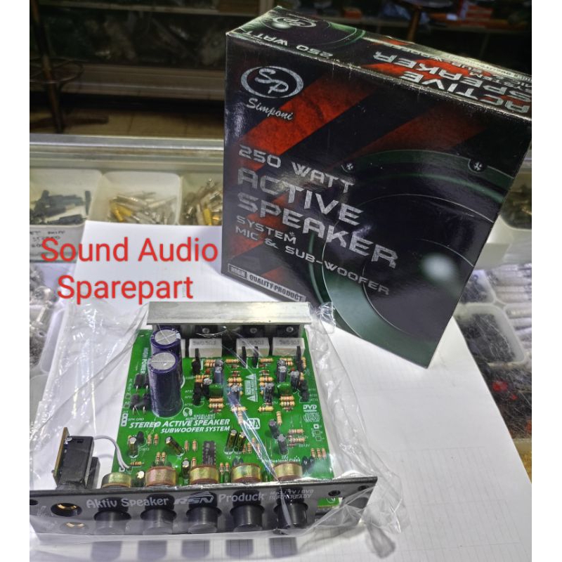 KIT AKTIF SPEAKER SUBWOOFER MIC KARAOKE / KIT POWER AMPLIFIER SPEAKER AKTIF STEREO SUBWOOFER MIC KAR