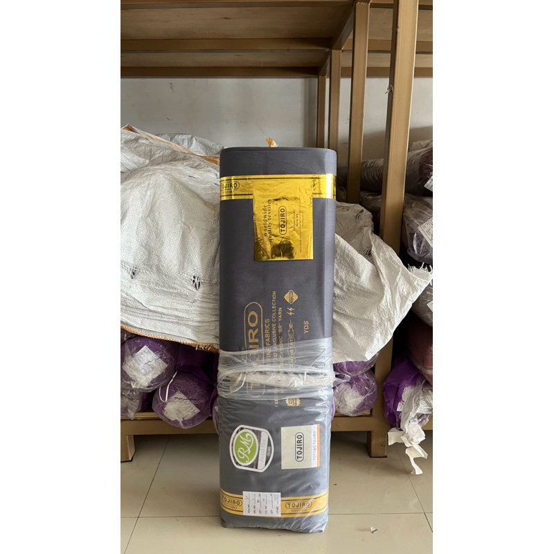 KAIN TOYOBO TOJIRO 1 ROLL WARNA ABU TUA, Lebar 150 cm, Panjang 40 yard, KAIN TEXTILE GROSIR TERMURAH