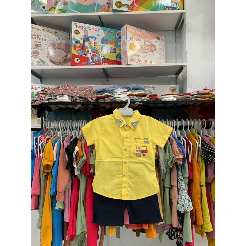 Setelan kemaja anak cowok Union made